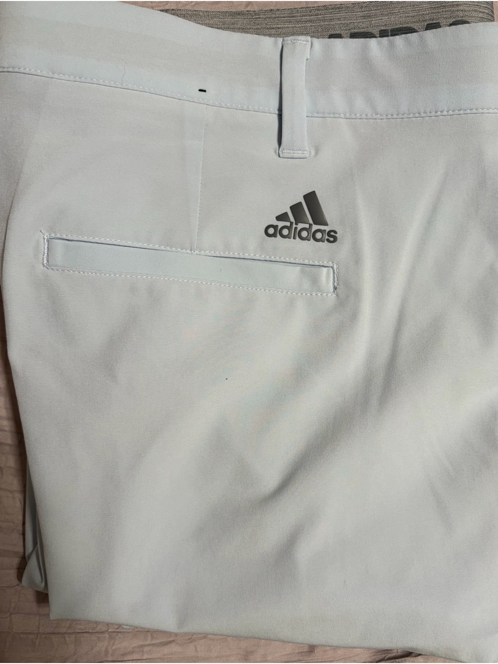 adidas Light Blue Men's Performance Golf Shorts - Picture 2 of 4